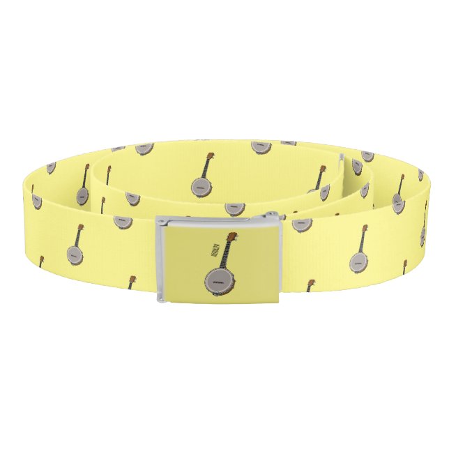 Banjo cartoon illustration  belt (Coil)