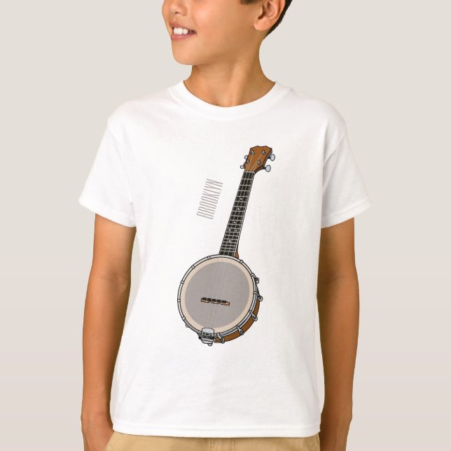 Banjo cartoon illustration  T-Shirt (Front)