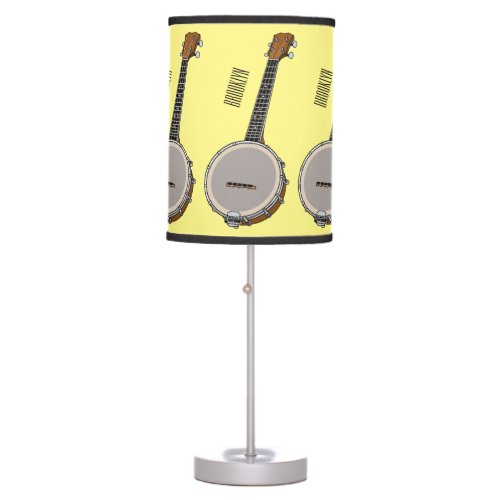 Banjo cartoon illustration  table lamp