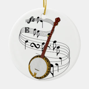 Banjo Ceramic Ornament
