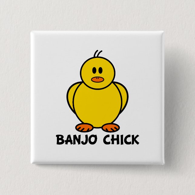 Banjo Chick Button (Front)