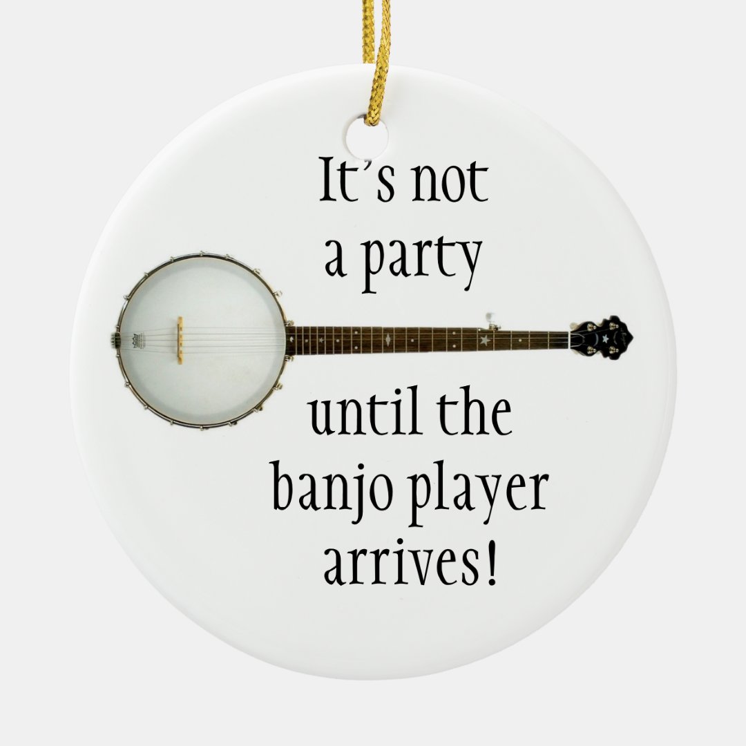 Banjo Christmas Ornament 