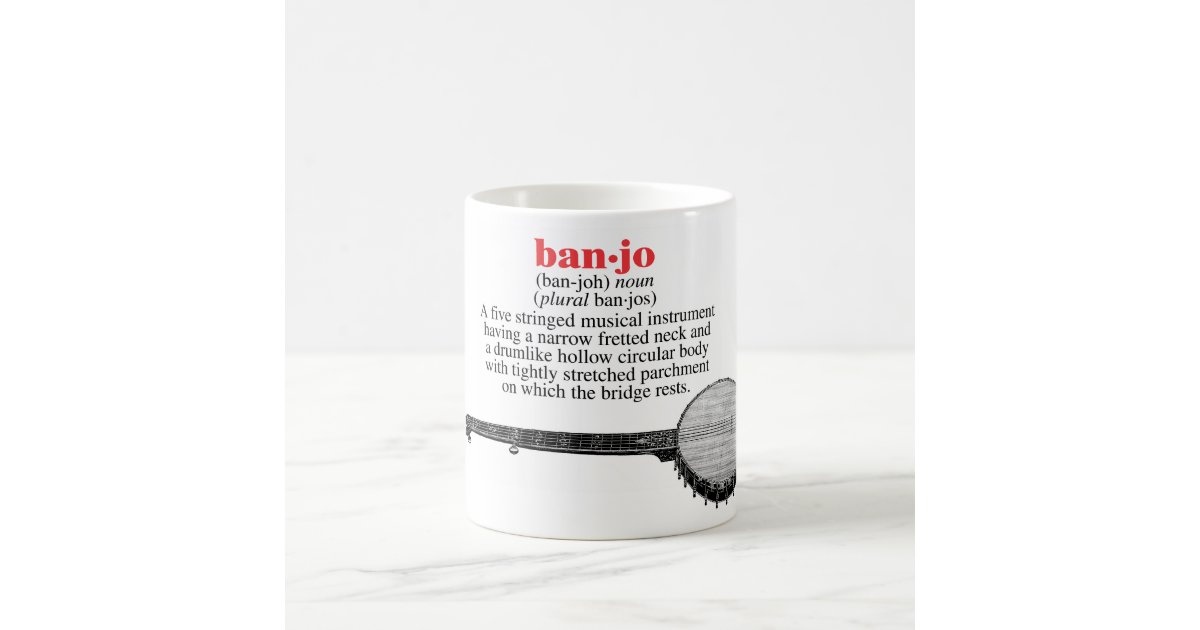 Banjo Definition Mug Zazzle
