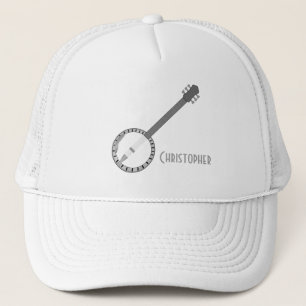 Banjo Design Just Add Name Trucker Hat