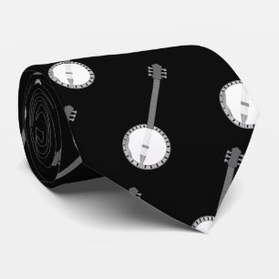 Banjo Design Neck Tie
