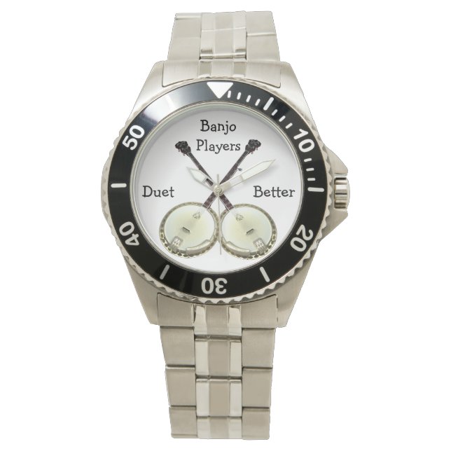 Banjo Duet Stainless Watch (Front)