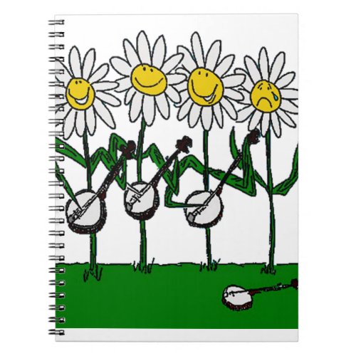 Banjo Flowers Notebook