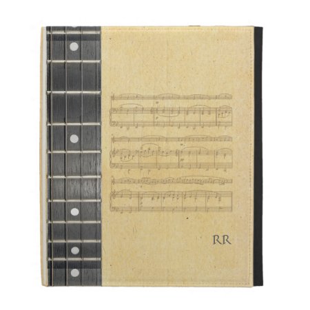 Banjo Fretboard Sheet Music Caseable Ipad Sleeve Ipad Case