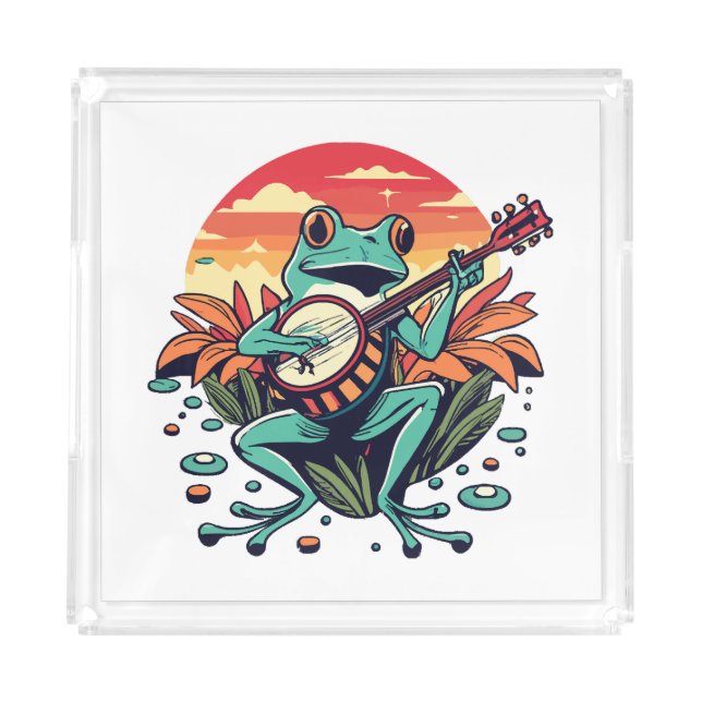 Banjo Frog Acrylic Tray (Front)