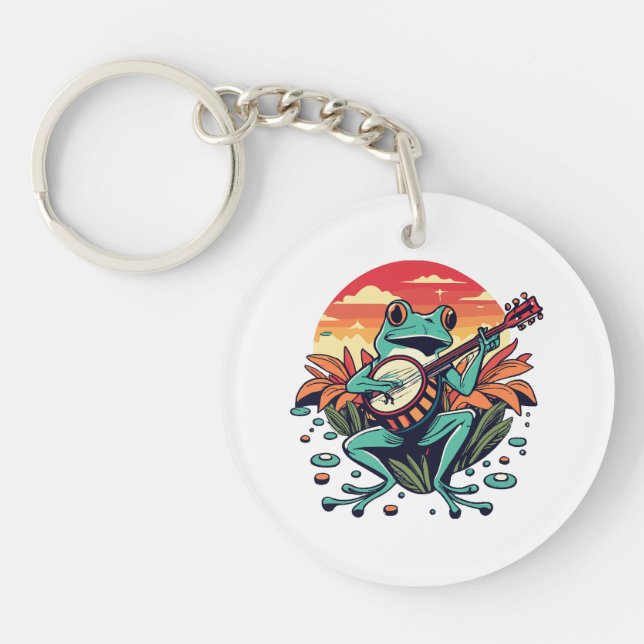 Banjo Frog Keychain (Front)