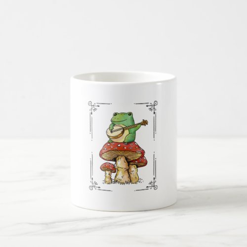 Banjo Frog on Mushrom Coffee Mug