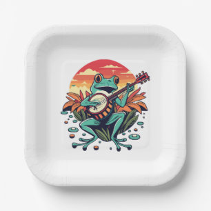 Banjo Frog Paper Plates