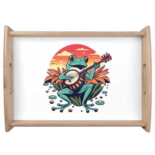 Banjo Frog Serving Tray (Front)