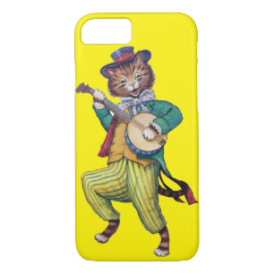 Banjo (Guitar) Player Cat, Louis Wain iPhone 8/7 Case