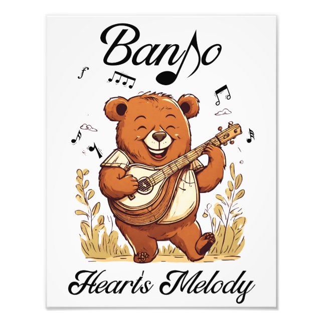 Banjo Heart's Melody Photo Print (Front)