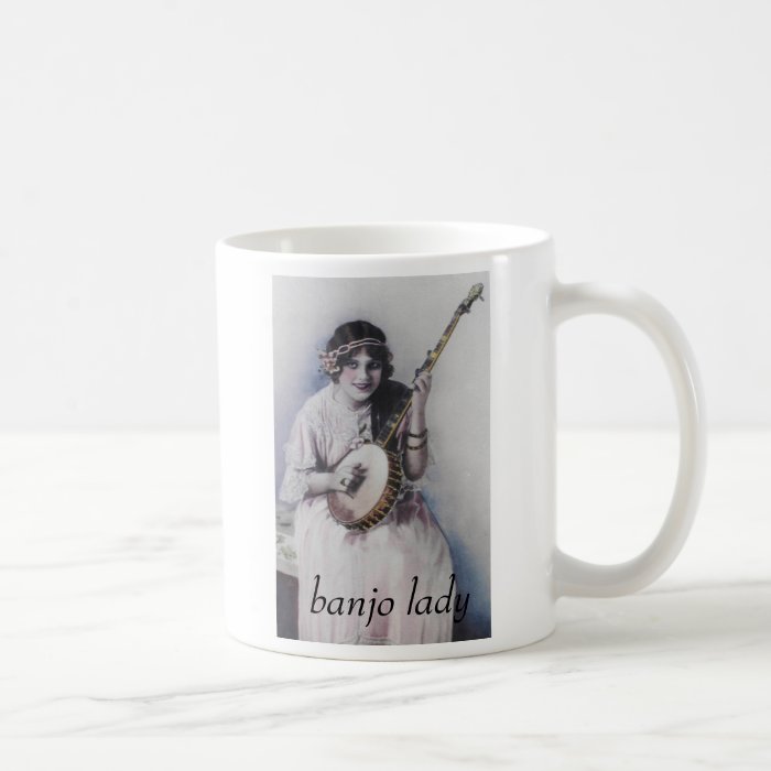 banjo lady coffee mug Zazzle