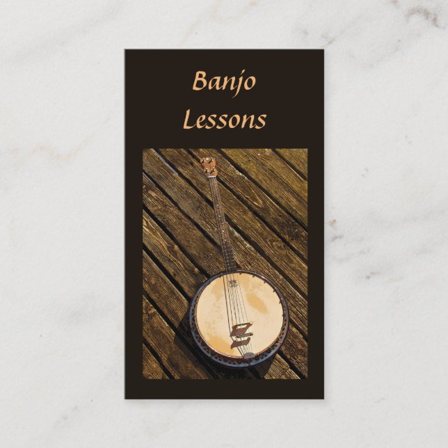 Banjo Lessons Business Card (Front)