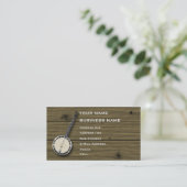 Banjo - Music Business Card (Standing Front)