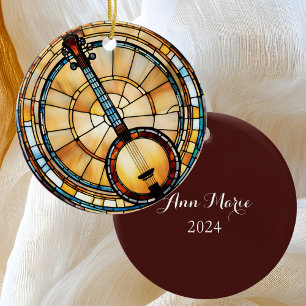 Banjo Music  Ceramic Ornament