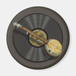 Banjo Music Fridge Magnets