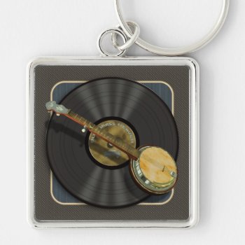 Banjo Music Premium Keychain by Specialeetees at Zazzle