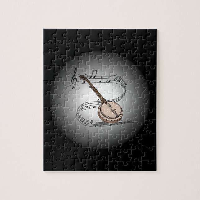 Banjo ~  Musical Globe ~ Musical  Instrument ~ Jigsaw Puzzle (Vertical)
