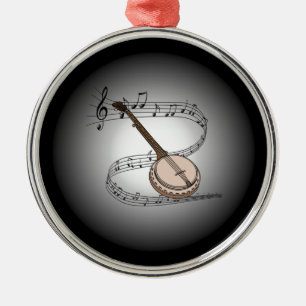 Banjo ~ Musical Globe ~ Musical Instrument ~ Metal Ornament