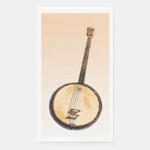 Banjo Musical Instrument Paper Guest Towel
