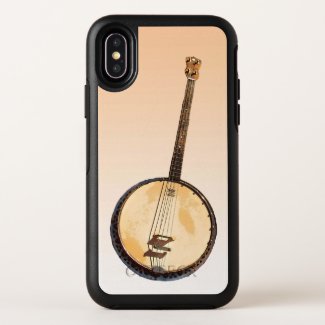 Banjo Musical Orange OtterBox iPhone X Case