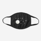 Banjo Musician Music Teacher Black Cotton Face Mask (Front)