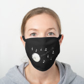 Banjo Musician Music Teacher Black Cotton Face Mask (Worn)