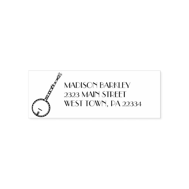 Banjo Musician Music Teacher Self-inking Stamp (Design)