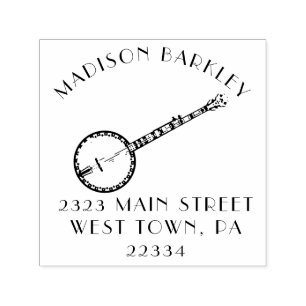 Banjo Musician Music Teacher Self-inking Stamp