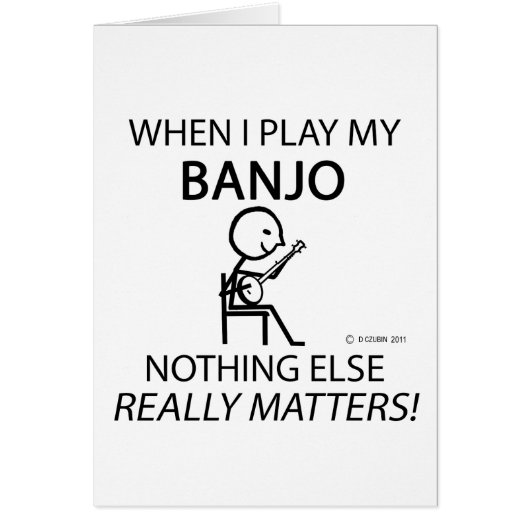 Banjo Nothing Else Matters Cards (Front)