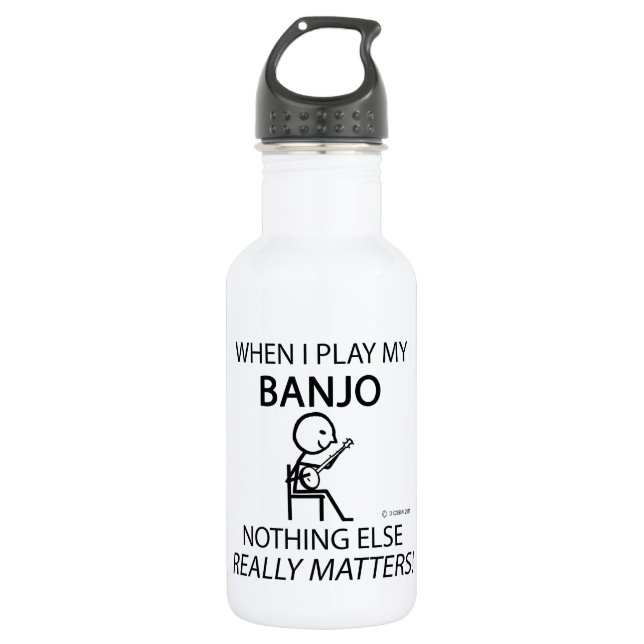 Banjo Nothing Else Matters Stainless Steel Water Bottle (Front)