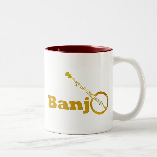 Banjo O Two-Tone Coffee Mug (Right)