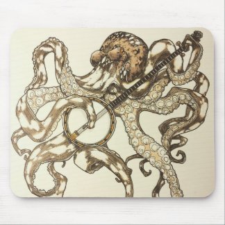 Banjo Octopus Mouse Pad