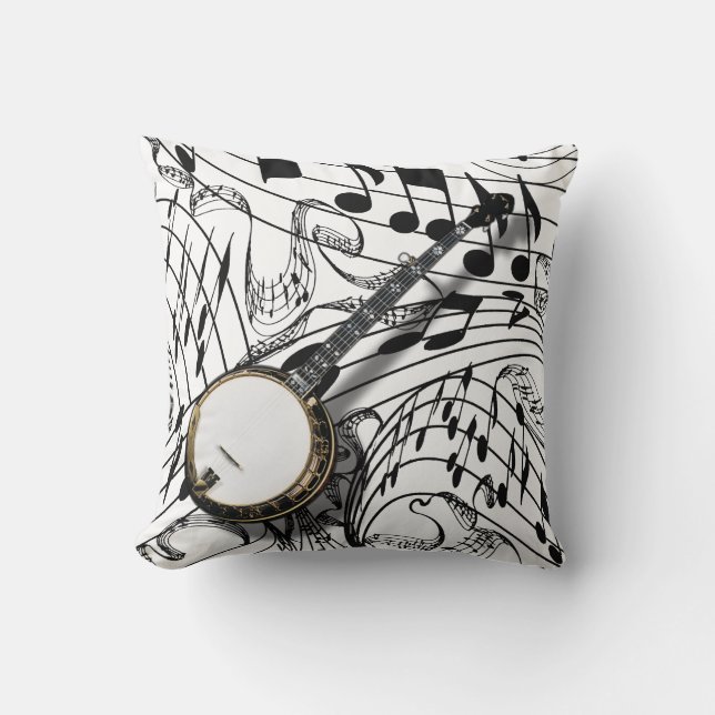 BANJO-PILLOW THROW PILLOW (Front)