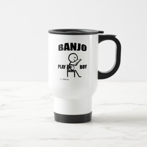 Banjo Play Boy Travel Mug