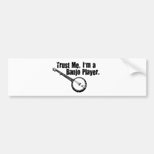Banjo Player Bumper Sticker