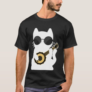 Banjo Player Cat Banjo  Banjoist Banjo T-Shirt