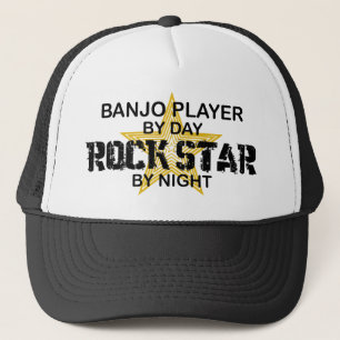 Banjo Player Rock Star by Night Trucker Hat