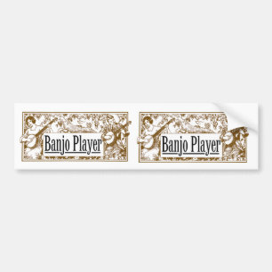 Banjo Player Stickers