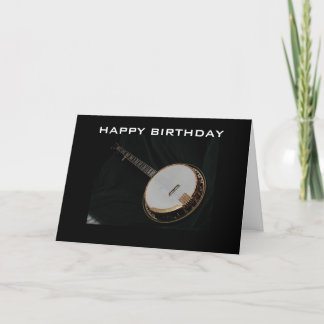 BANJO PLAYER'S BIRTHDAY GREETING CARD