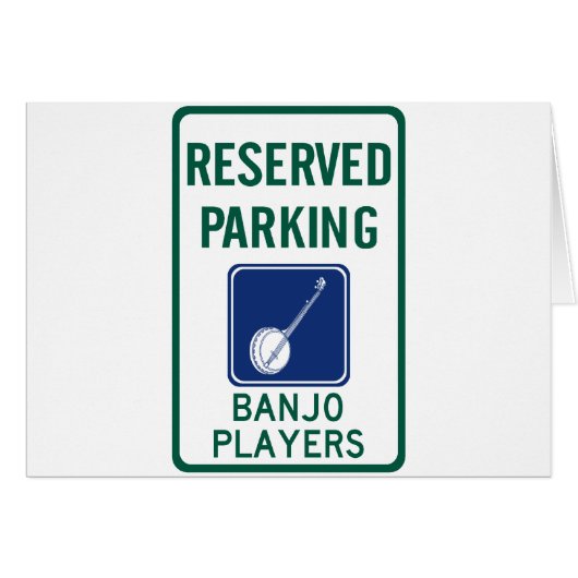 Banjo Players Parking Cards (Front Horizontal)