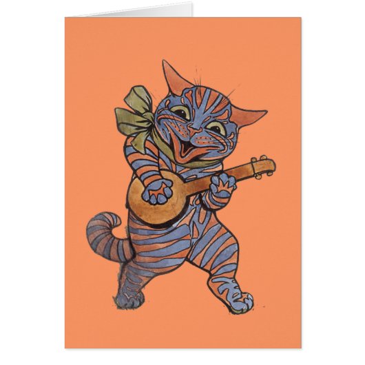Banjo Playing Cat Cards (Front)
