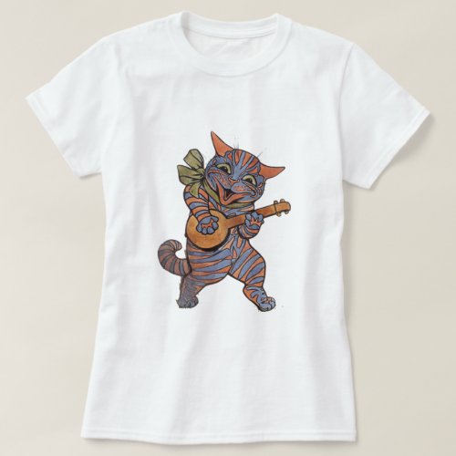 Banjo Playing Cat T_Shirt