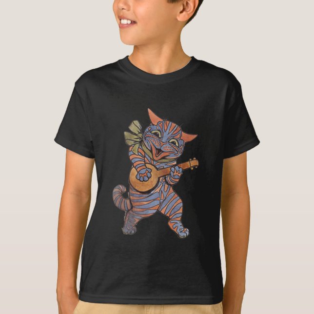 Banjo Playing Cat T-Shirt (Front)