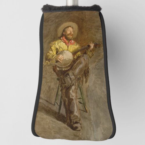 Banjo Playing Ranchero Singing Cowboy in Old West  Golf Head Cover