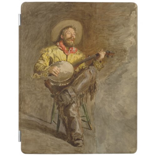 Banjo Playing Ranchero Singing Cowboy in Old West  iPad Smart Cover